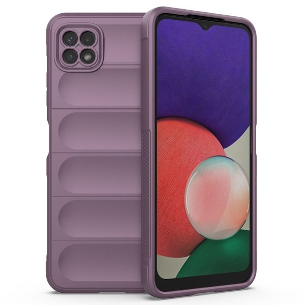 Mjukt greppformat Samsung Galaxy A22 5G skal - Lila Lila