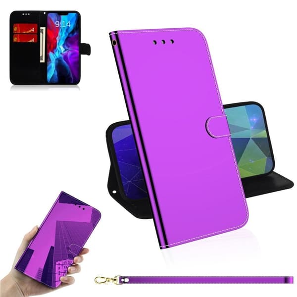Mirror etui til iPhone 13 Mini - Lilla Purple