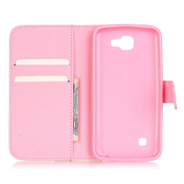 Moberg læder-etui til LG K4 - Drømmefanger Pink