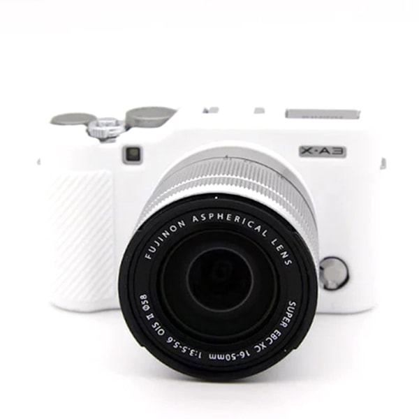 Fujifilm X-A20 / XA3 / XA10 silikonskydd - Vit Vit