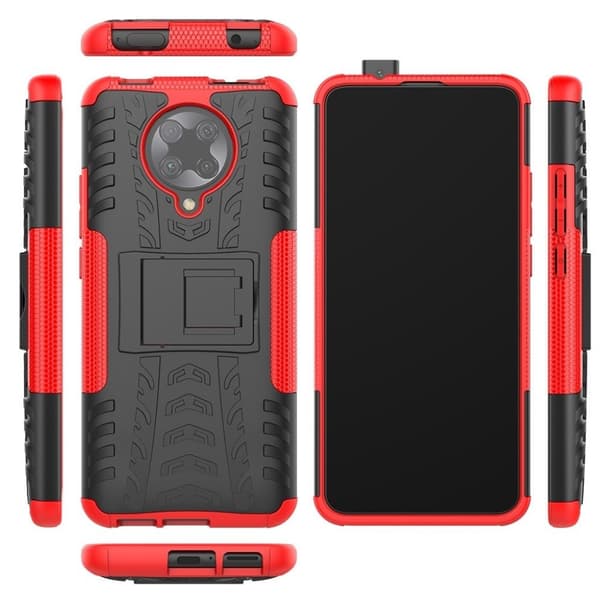Offroad Etui Xiaomi Poco F2 Pro / Redmi K30 Pro - Rød Red
