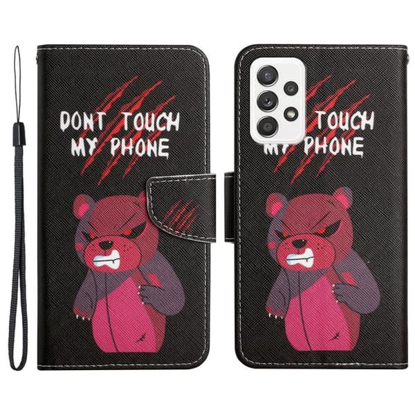 Wonderland Samsung Galaxy A53 5G Läppäkotelo - Punainen Bear Red