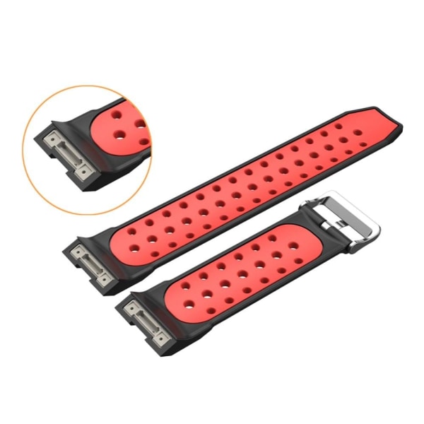 Double color silicone watch strap for Huawei Watch GT Cyber - Bl Svart