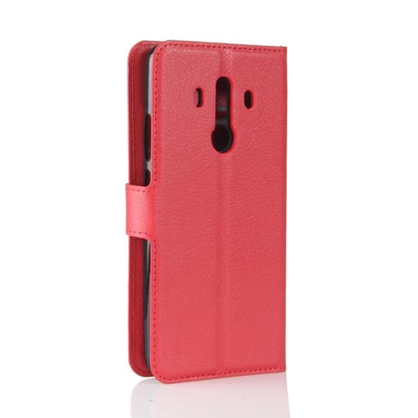 Huawei Mate 10 Pro Etui med indbygget pung - Rød Red
