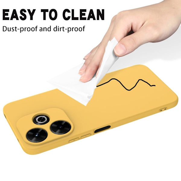 Matte Liquid Xiaomi Poco M6 Plus silikone cover - Gul Yellow
