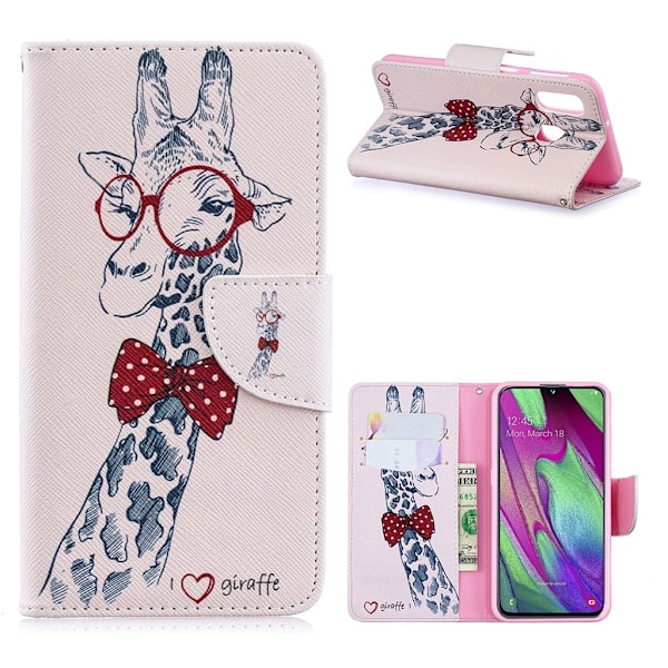 Wonderland Samsung Galaxy A40 fodral -Rosa Rosa