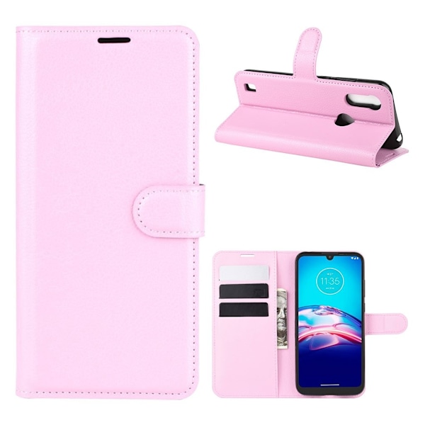Classic Motorola Moto E6s (2020) kotelot - Pinkki Pink