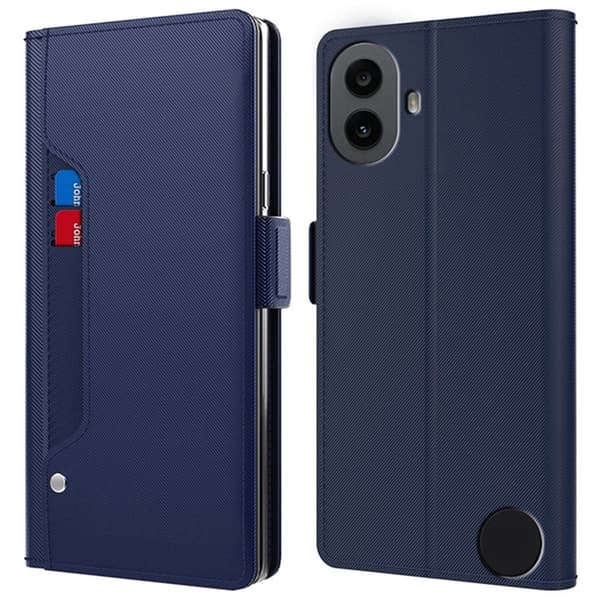 Nothing CMF Phone 1 etui med makeup-spejl i smart design - Blå Blue