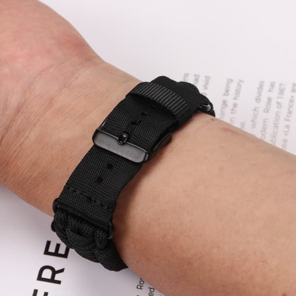 Nylonklokkerem Apple Watch Series 10 42mm Single Loop-armbånd - Vinrød Red