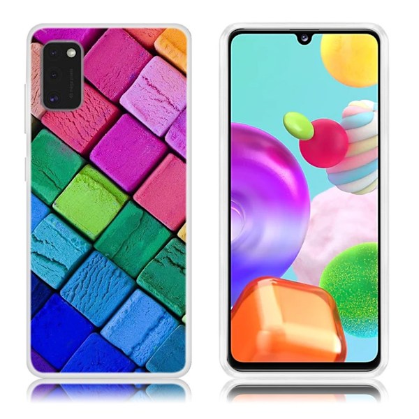 Deco Samsung Galaxy A41 skal - Färgglada Block multifärg