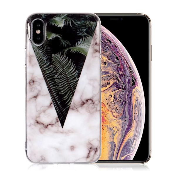 iPhone Xs Max etui med marmormønster - Style M Multicolor