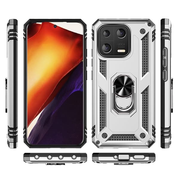 Bofink Combat Xiaomi 13 Suojakotelo - Hopea Silver grey