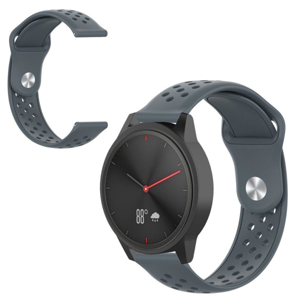 Huawei Watch GT 2 42mm elegant silikon klockarmband - grå Silvergrå