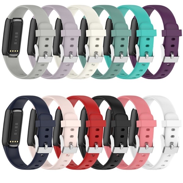 Fitbit Luxe klockarmband i silikon - Beige / Storlek: L Brun
