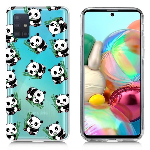 Deco Samsung Galaxy A71 kotelot - Pandat Multicolor