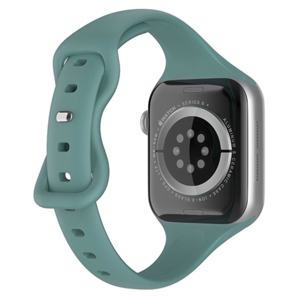 Apple Watch (41mm) klockarmband i enkel silikon - Tallgrön Grön