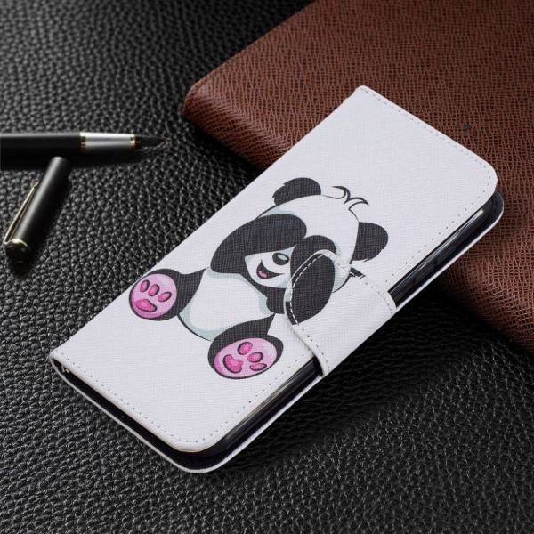 Wonderland Nokia C1 Plus Flip Etui - Panda White