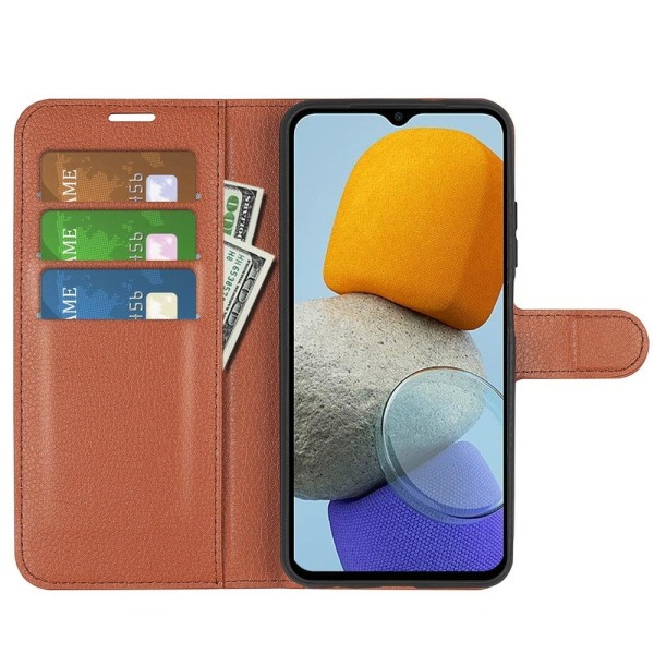 Klassisk Samsung Galaxy M23 flip etui - Brun Brown