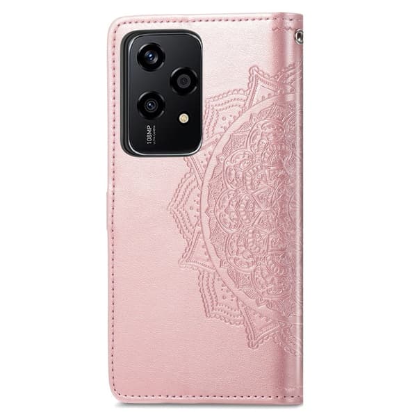 Mandala läder Honor 200 Lite fodral - Roséguld Rosa