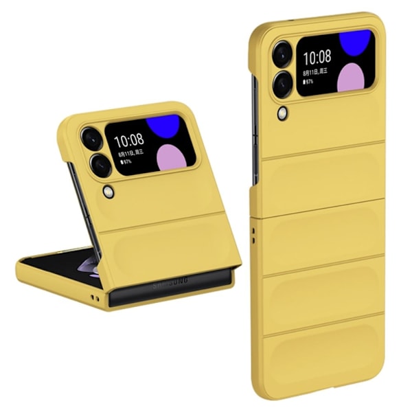 Pehmeä kahva muotoiltu kuori Samsung Galaxy Z Flip3 5G - Keltainen Yellow