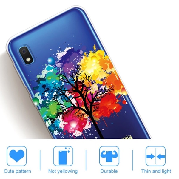 Deco Samsung Galaxy A10 skal - Färgglatt Träd multifärg