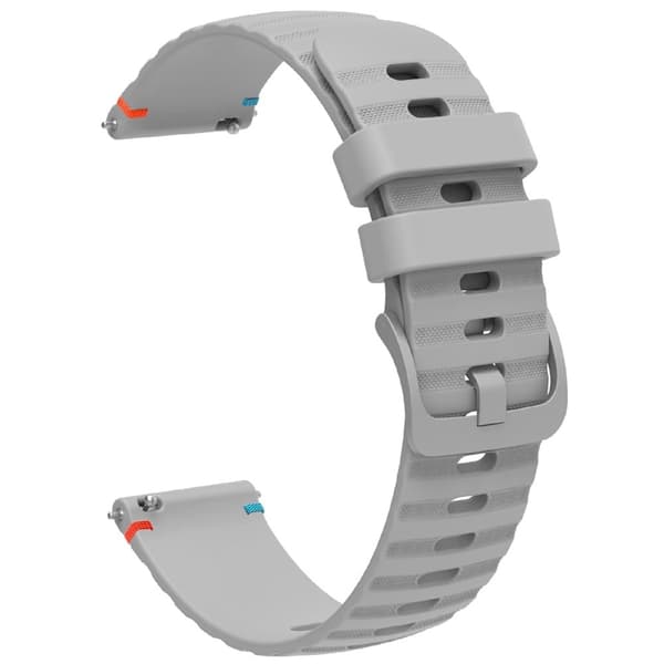 Samsung Galaxy Watch3 45mm universal 22mm silikon klockarmband - Grå Silvergrå