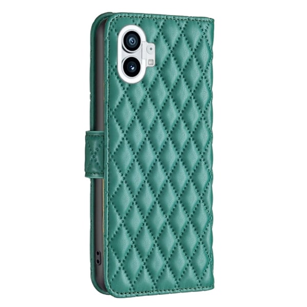 Rombemønster, matt flip-deksel for Nothing Phone (1) - Grønn Green