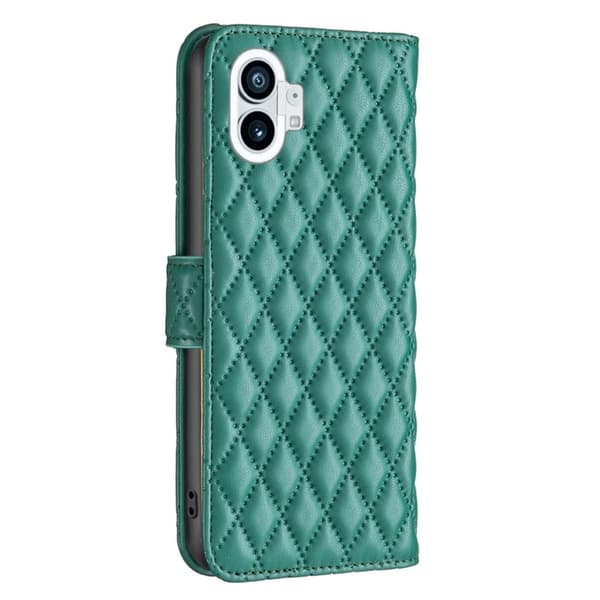 Rombuskuvioinen matta läppäkotelo Nothing Phone (1) - Vihreä Green