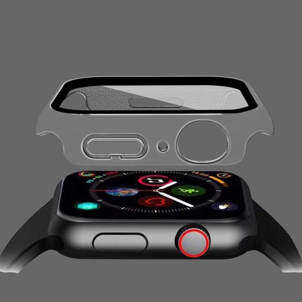 Apple Watch (41mm) 2-in-1 matter cover + 9H tempered glass - Transparent Transparent