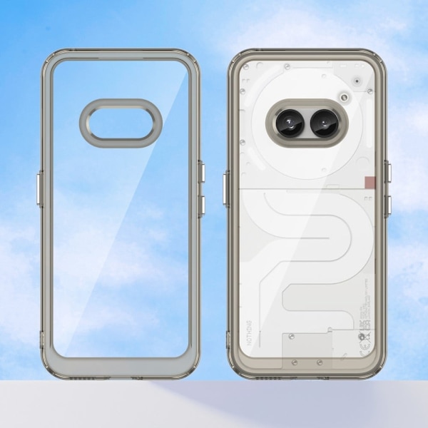 Nothing Phone (2a) älykäs akryylikansi - Läpinäkyvä Harmaa Silver grey