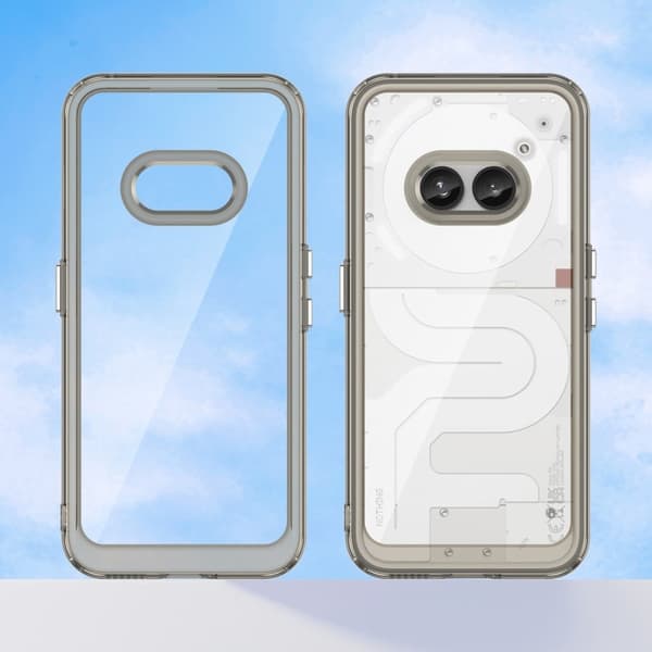 Nothing Phone (2a) smart akryldeksel - Gjennomsiktig Grå Silver grey