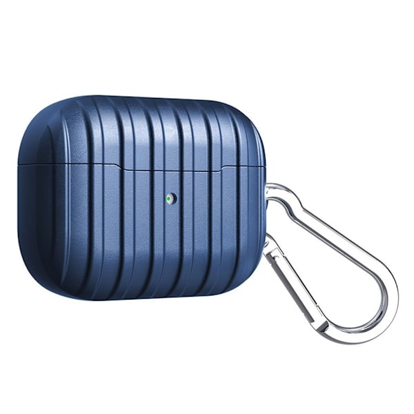 Airpods Pro 3D-etui med lodret stribe - Blå Blue