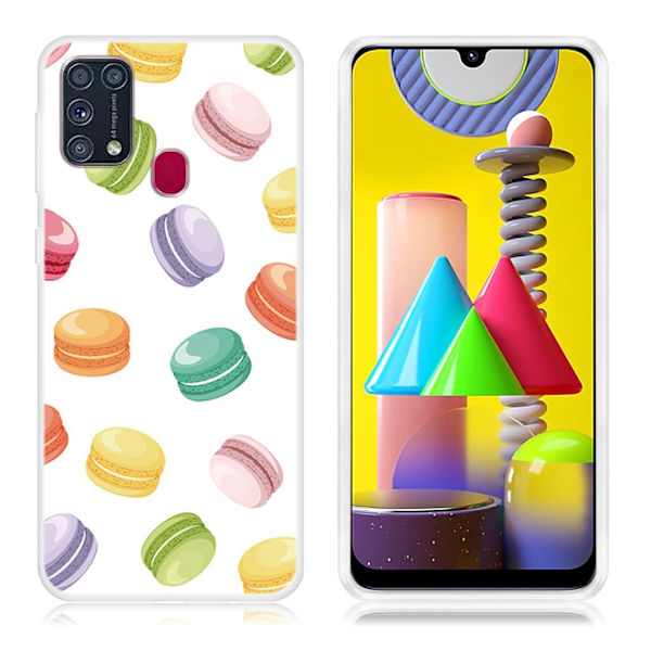 Deco Samsung Galaxy M31 Etui - Macaroon Multicolor