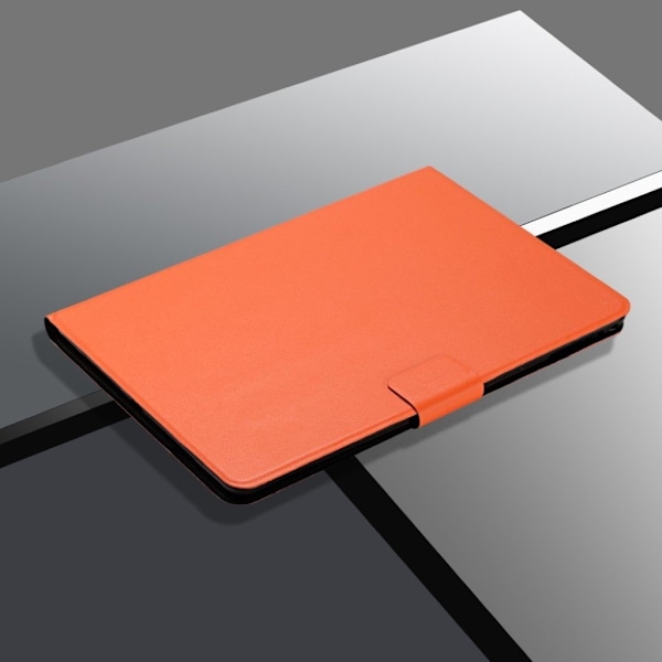 Lenovo Tab M10 læderetui med simpelt tema - Orange Orange