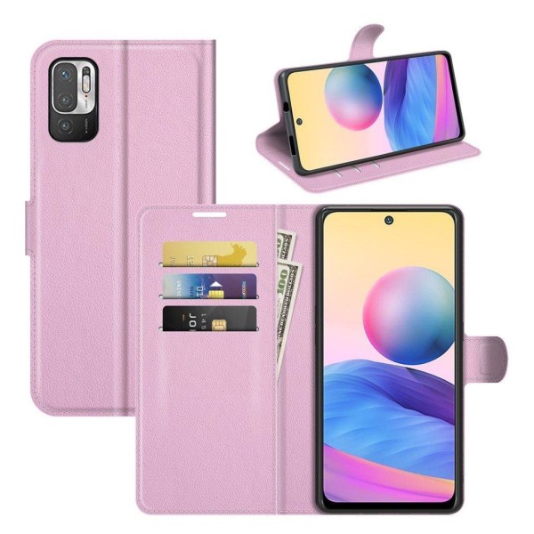 Classic Xiaomi Redmi Note 10 5g Flip Etui - Lyserød Pink