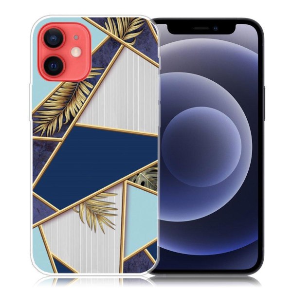 Marble design iPhone 12 Mini cover - Fragment Af Farve Og Vinran Multicolor