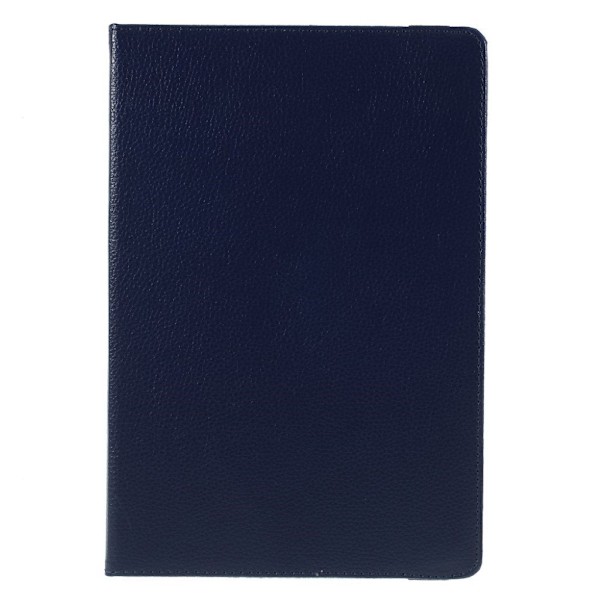 Samsung Galaxy Tab S5e litchi läderfodral - Mörkblå Blå