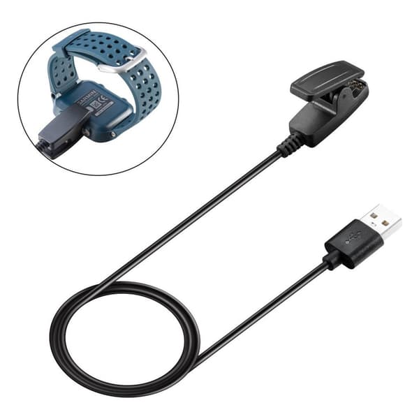 1 m USB-laddningskabel för Garmin-enheter Svart