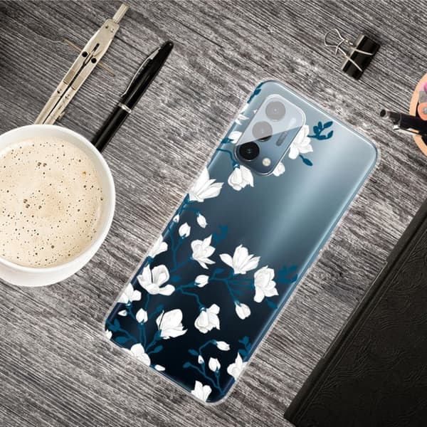Deco OnePlus Nord N200 5G deksel - Hvite Blomster White