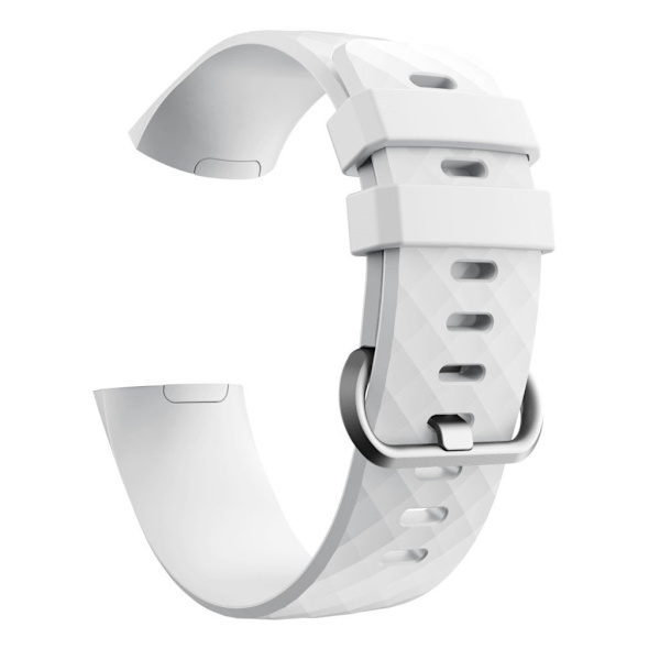 Fitbit Charge 3 klokkereim av silikon - hvit White