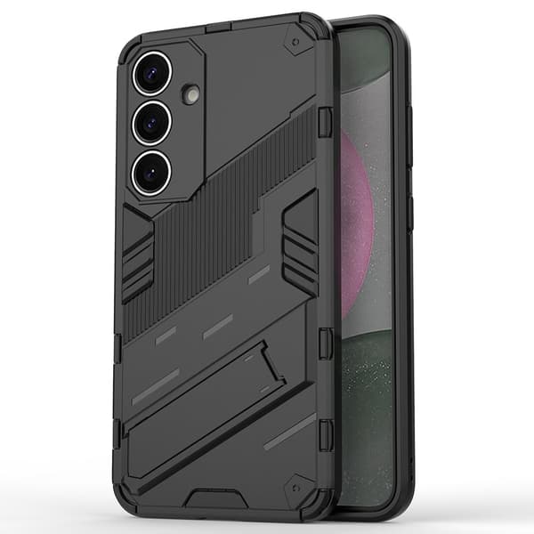 Stødsikkert moderne Samsung Galaxy S25 Plus hybridcover - Sort Black