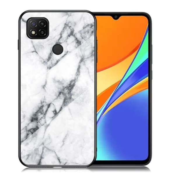 Fantasy Marble Xiaomi Redmi 9C Cover - Hvid marmor White