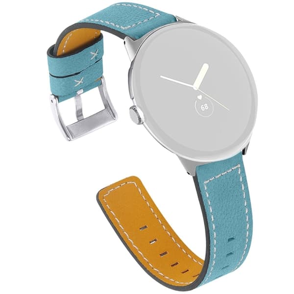 Google Pixel Watch rem i ægte læder - Blå Blue