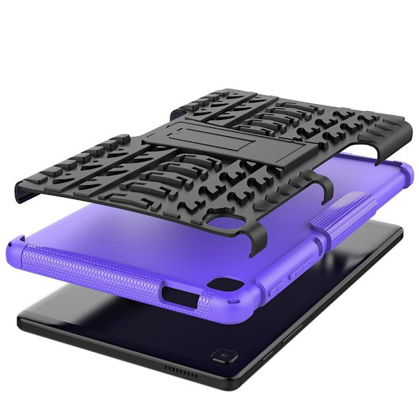 Rengaskuvio kickstand tapauksessa Samsung Galaxy Tab A7 Lite - Violetti Purple