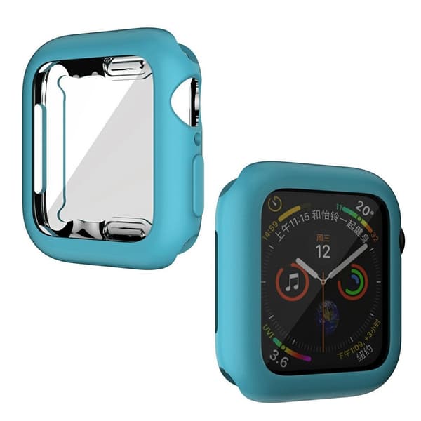 Apple Watch Series 6 / 5 44mm mjuk gloss hållbar ram - blå Blå