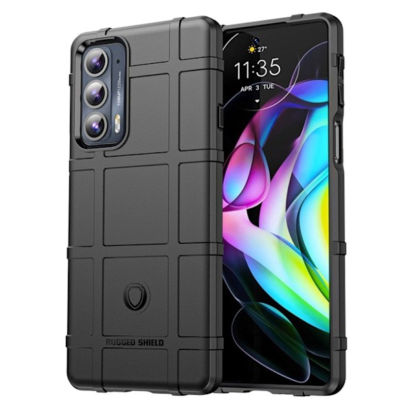Rugged Shield Etui Motorola Edge 20 - Sort Black
