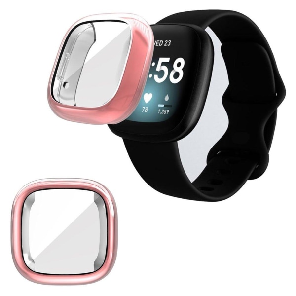 ENKAY HAT PRINCE kestävä runko Fitbit Sense / Versa 3 - Pinkki Pink