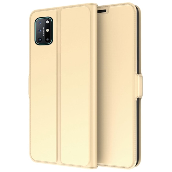 Smidigt och tunt PU-läder OnePlus 8T fodral - Guld Guld