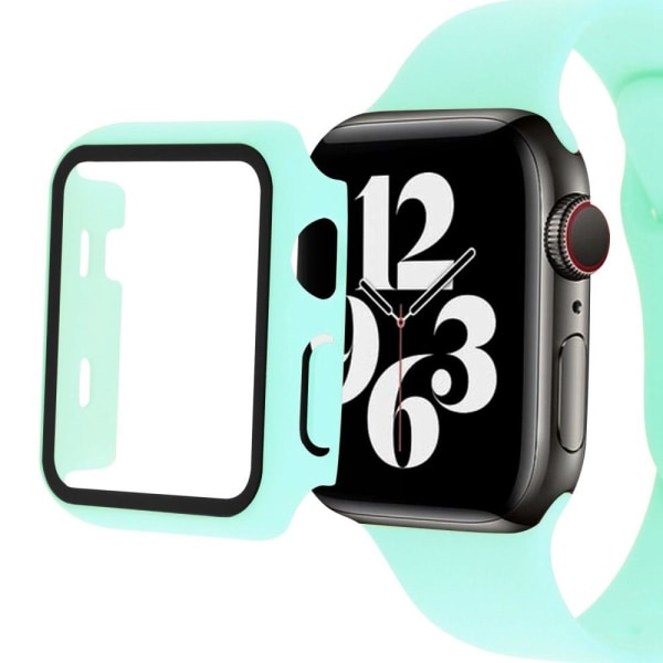Apple Watch Series 8 (41mm) simple cover with tempered glass - C Green