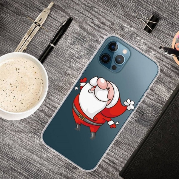 Julfodral till iPhone 14 Pro - Glad Tomte Röd